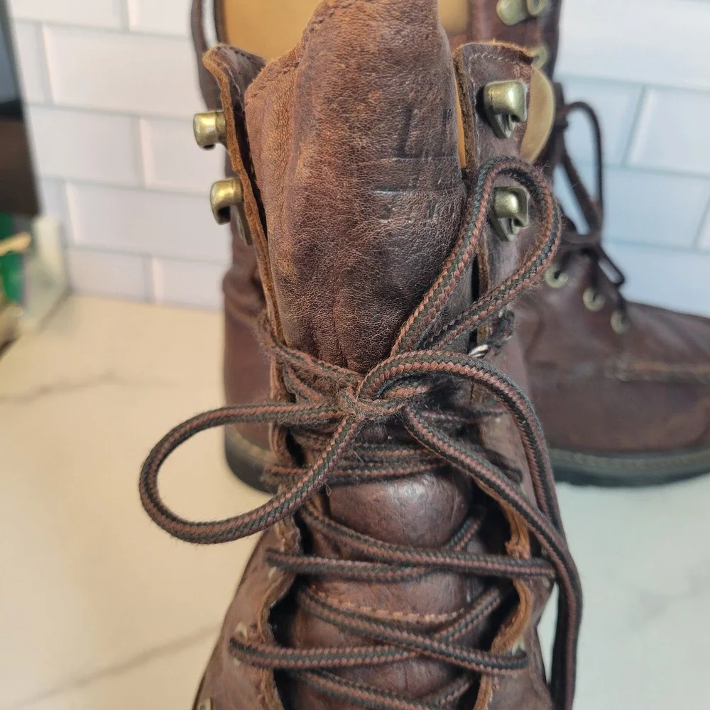 LL Bean Kangaroo Upland Hunting Boots Brown Mens 12 Wide Thinsulate